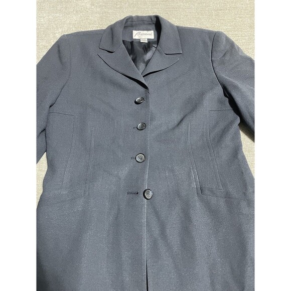 Vintage BARAMI Blue Lined Blazer Women's Size 4 Made in USA Fitted 4 Buttons - Picture 4 of 12